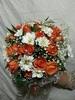 Букет невесты из роз, хризантем, гипсофилы